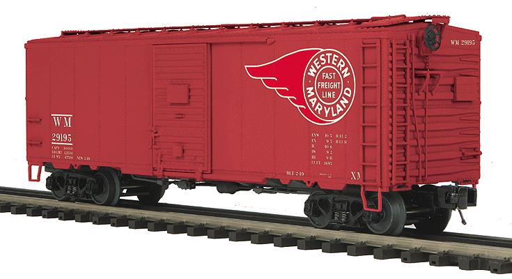 MTH 20-93630 O Western Maryland AAR 40' Boxcar #29195