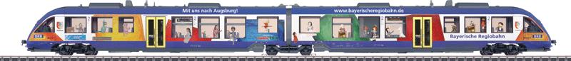 Marklin 37738 HO LINT 41 Class 648.2 Diesel Railcar Set - 3-Rail