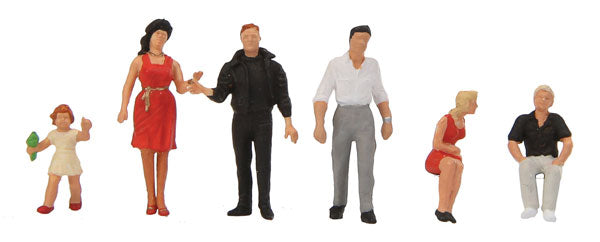 Preiser 1010584 HO Drive-In Movie Goers Figures (Set of 6)