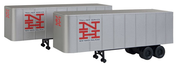 Walthers 949-2360 HO Assembled New Haven 32' Trailer (Pack of 2)