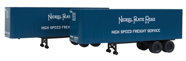 Walthers 949-2361 HO Nickel Plate Road 32' Trailer 2-Pack - Assembled