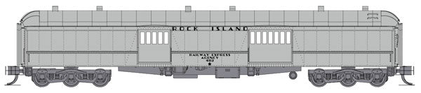 Wheels of Time 307 70' Heavyweight Baggage-Express w/Arched Roof - Ready to Run
