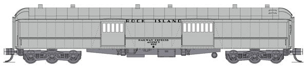 Wheels of Time 308TS N RI 70' Heavyweight Baggage-Express Car (Pack of 2)