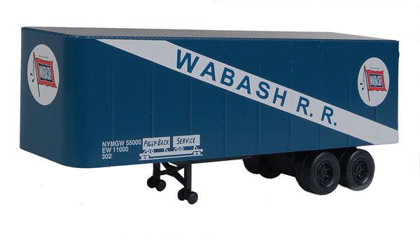 Walthers 949-2366 HO Wabash 32' Trailer 2-Pack - Assembled