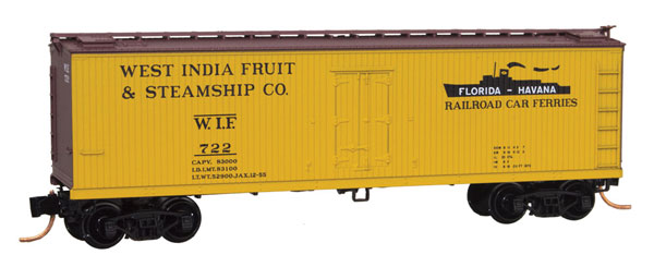 Micro-Trains 04900510 N West India Fruit & Steamship 40' Wood Reefer #722