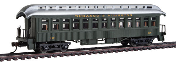 Con-Cor 15626 1880s Wood Open-Platform Coach - Ready to Run