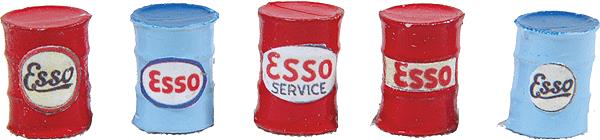 JL Innovative Design 361-574 Custom Oil Barrels Esso (red light blue) pkg(5)