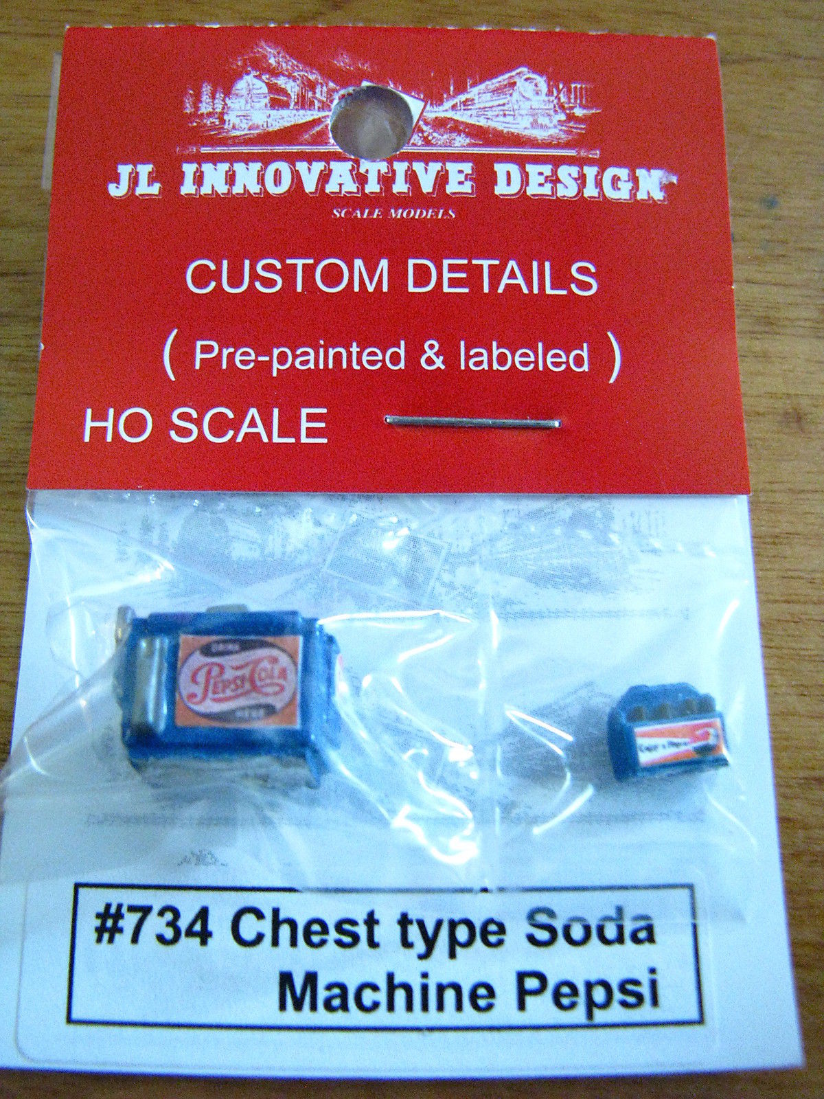 JL Innovative Design 734 Custom Chest Type Soda Machine W/Case Pepsi