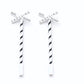JL Innovative Design 857 HO Crossbucks Painted (Striped Mast) (Pack of 2)