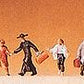 Preiser 88526 Z Hurrying Passenger Figures (Set of 6)