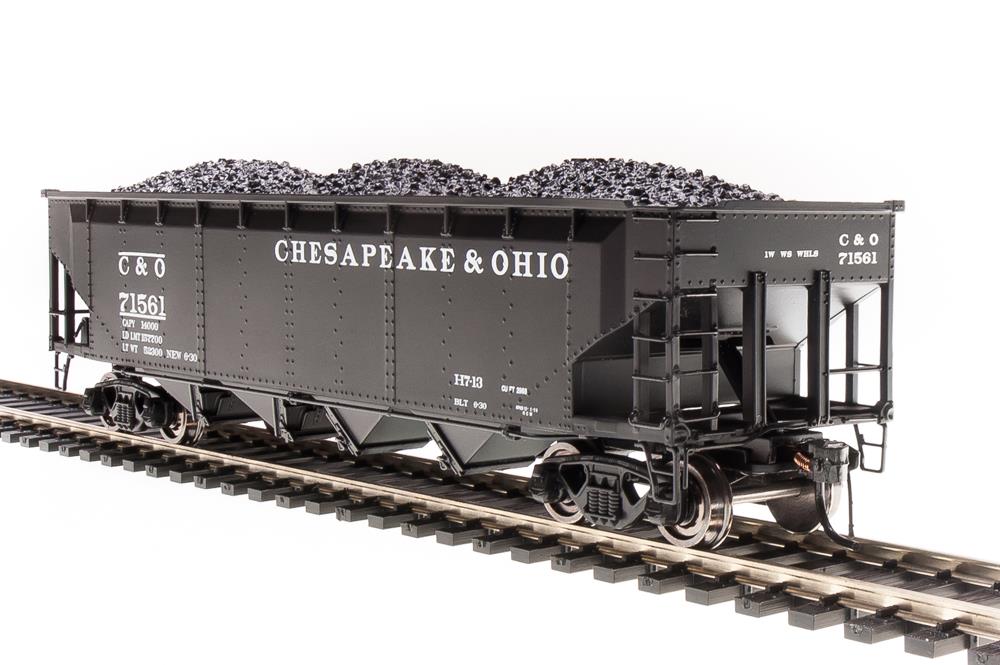 Broadway Limited 2770 HO C&O ARA 70-Ton 4-Bay Hopper w/Load Set C (Pack of 4)