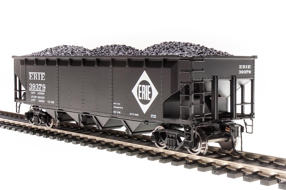 Broadway Limited 2776 HO Erie ARA/AAR 70-Ton 4-Bay Hopper with Load (Set of 4)