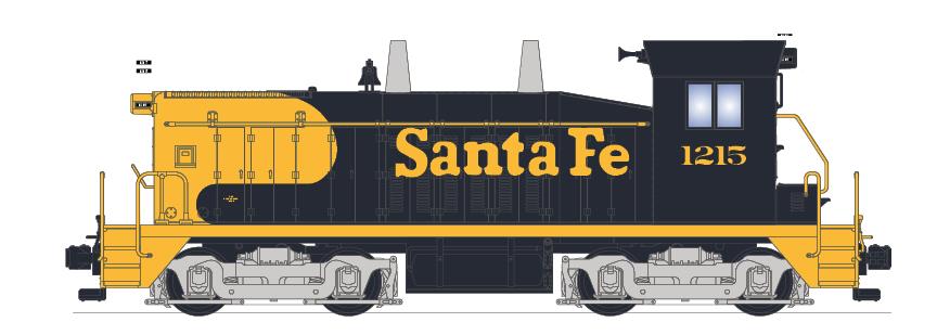 Broadway Limited 2944 HO Santa Fe EMD NW2 Paragon2™ #1215