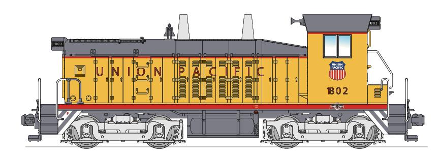 Broadway Limited 2970 HO Union Pacific EMD SW7 Paragon2™ #1802