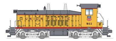 Broadway Limited 2971 HO Union Pacific EMD SW7 Paragon2™ #1824