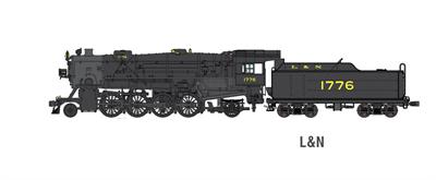 Broadway Limited 2885 HO Louisville & Nashville USRA Heavy 2-8-2 Mikado #1762