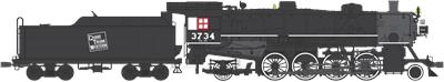 Broadway Limited 2907 HO Grand Trunk Western USRA Light 2-8-2 Mikado #461