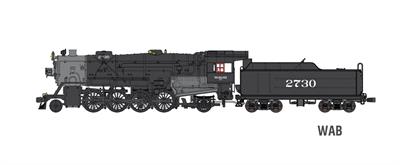 Broadway Limited 2895 HO Wabash USRA Heavy 2-8-2 Mikado Steam Locomotive #2742