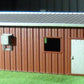Deluxe Innovations 306 2-1/8" x 1-1/4" Brown Armco Yard Office Assembld Building