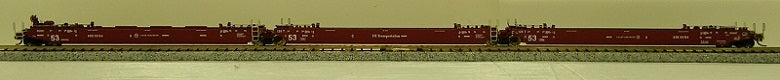 Gunderson Maxi-Stack IV 3-Unit Intermodal Well Car - Ready to Run