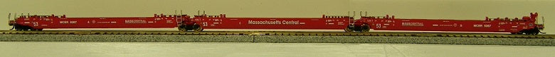 Gunderson Maxi-Stack IV 3-Unit Intermodal Well Car - Ready to Run