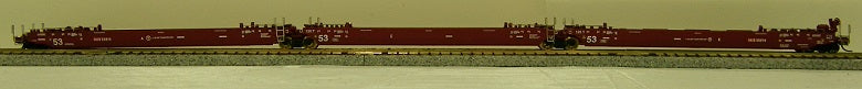 Gunderson Maxi-Stack IV 3-Unit Intermodal Well Car - Ready to Run