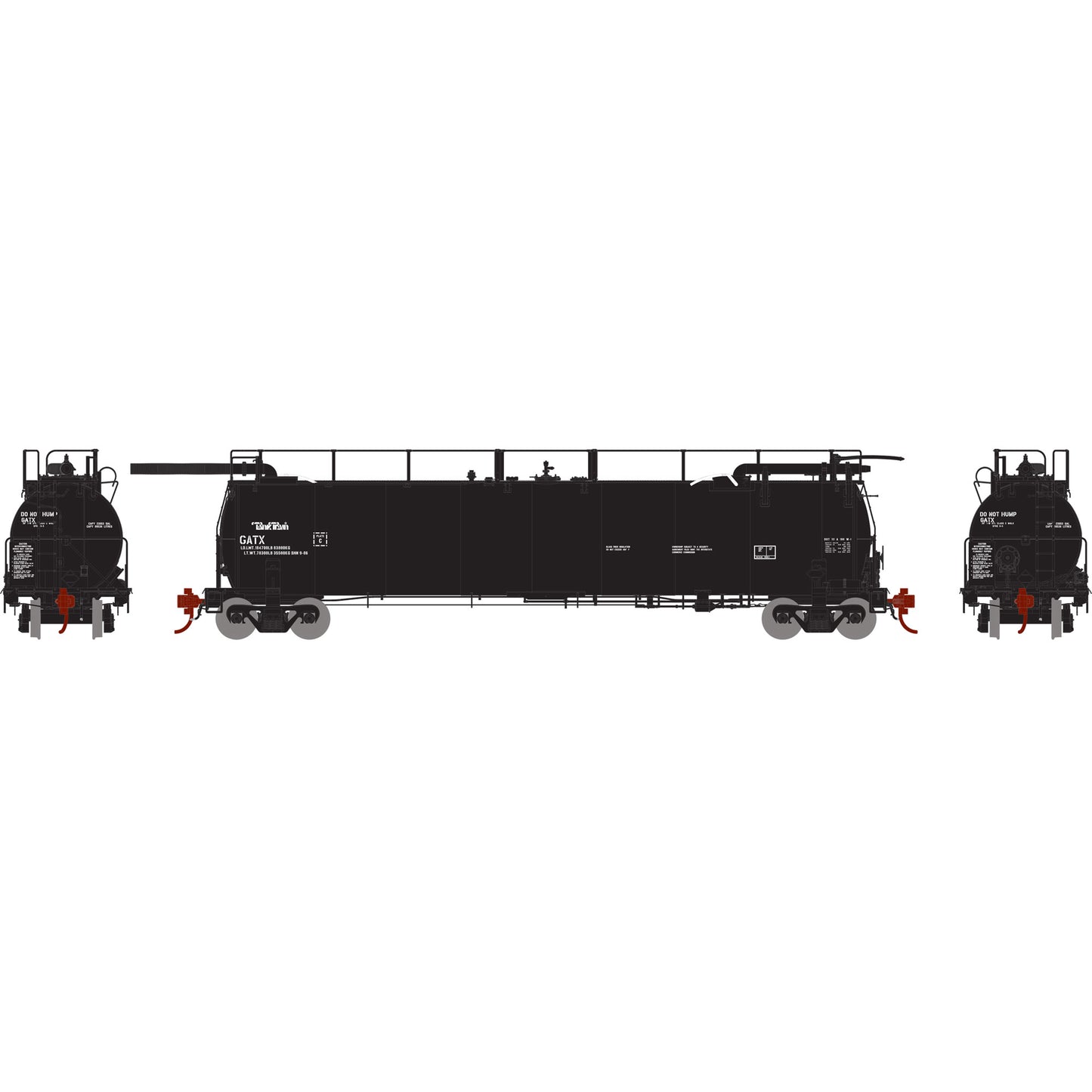 Athearn G67825 HO TankTrain Intermediate Car, GATX