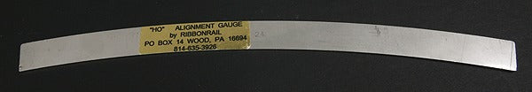 Ribbonrail 1024 HO 10 Track Alignment Gauge Curved 24 Radius