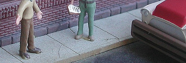 Bar Mills 0681 N Sidewalk Kit - 400 Scale Feet 372 Square m HO and N Sidewalks