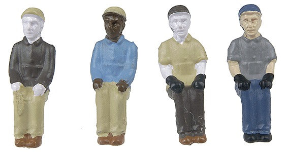 Broadway Limited 1007 HO Engineer & Fireman Figure Style E, F, G, H (Set of 4)