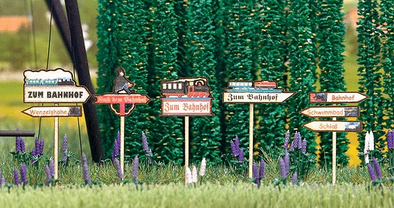 Busch 1488 Wooden Signposts pkg(5)