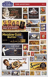 City Classics 501-5 HO Food Advertising Generic Paper Signs For Window Interior