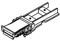 Details West 1010 HO Cushion Coupler Pockets for General 60' Freight (Pack of 2)