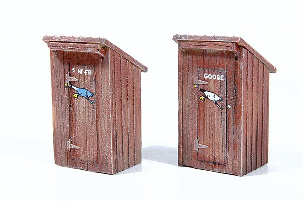 Durango Press 120 HO Goose/Gander Outhouse Kits (Pack of 2)