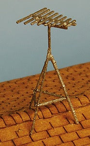 GCLaser 292-267 Antennas (Laser-Cut Wood) Roof Top Style pkg(4)
