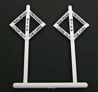 Tichy 8179 HO Crossing Sign Diamond Style Railroad (Pack of 10)