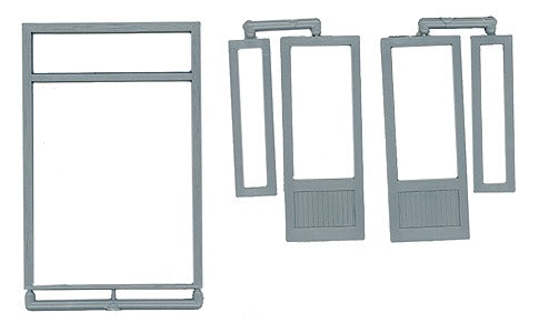 Grandt Line 3632 O 70? x 90? Double Door with Windows & Transom