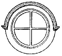 Grandt Line 3708 O 30" Diameter Round Silverton Station Windows (Pack of 3)