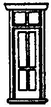 Grandt Line 8017 N 32 Victorian Depot Doors with Transom (Pack of 8)