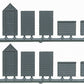Grandt Line 8026 N 5/16" x 5/16" x 11/16" Outhouse Kit (Pack of 2)