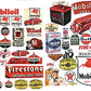 JL Innovative Design 184 HO 1940's & 1950's Gas Station & Oil Poster (Set of 41)
