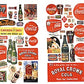 JL Innovative Design 197 HO Vintage Soft Drink Posters/Signs '30-'60(Pack of 72)