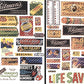 JL Innovative Design 361-266 Vintage Candy Poster/Signs 1930s-1950s 45 Signs