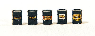 JL Innovative Design 312 HO Gas Station Barrels Green (Pack of 5)