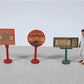 JL Innovative Design 466 HO Sinclair Vintage Gas Station Curb Signs (Set of 3)