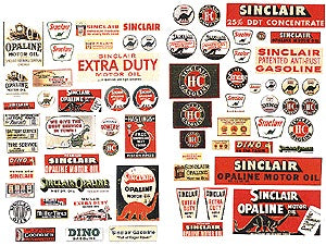 JL Innovative Design 486 HO HO Sinclair Vintage Gas Station Signs 1930-1950 (71)