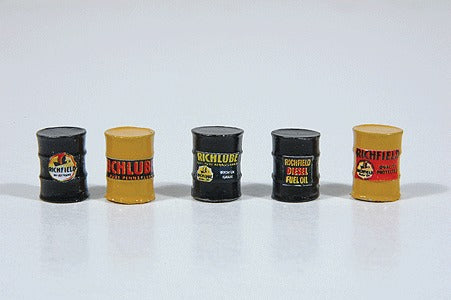 JL Innovative Design 557 Richfield Black & Yellow Custom Oil Barrels (Pack of 5)