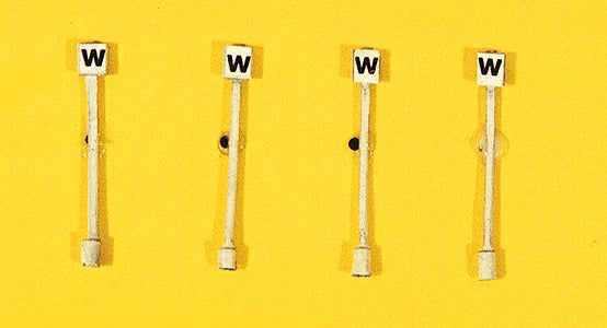 JL Innovative Design 833 HO Right of Way Signs, Whistle Sign (Set of 4)