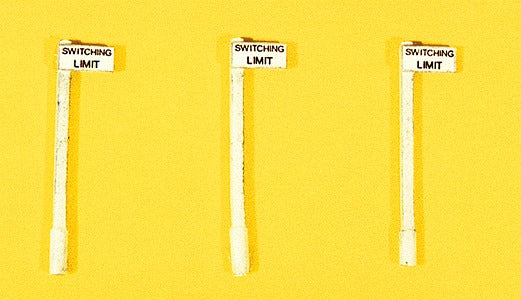 JL Innovative Design 834 HO Custom Switching Limit Sign Set  (Pack of 3)