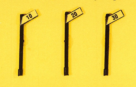 JL Innovative Design 843 HO Angled Speed Signs Slow Set (Pack of 3)